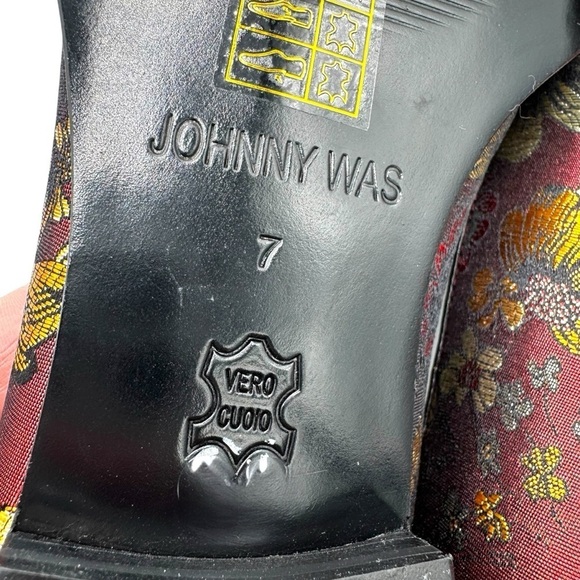 Johnny Was Jacquard Floral Embroidered Snake Loafers, Lunar New Year, Size 7 - Picture 10 of 11